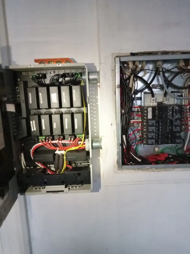 Electrical panel upgrade completed for Indoor Lighting Installation in Broken Bow